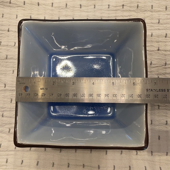 2 Asian stoneware square serving dishes / decor - Picture 6 of 7